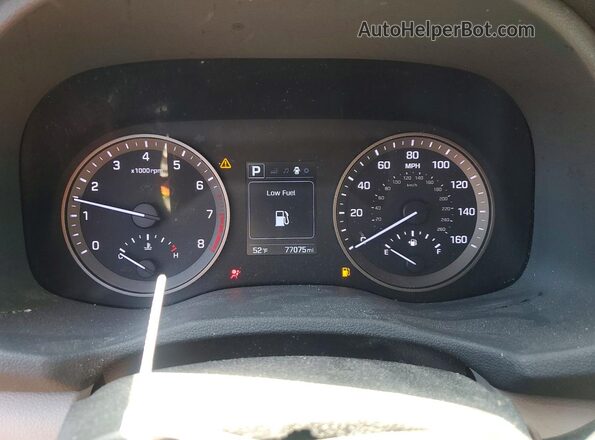 KM8J3CA49HU516050 2017 HYUNDAI TUCSON Black Instrument cluster view