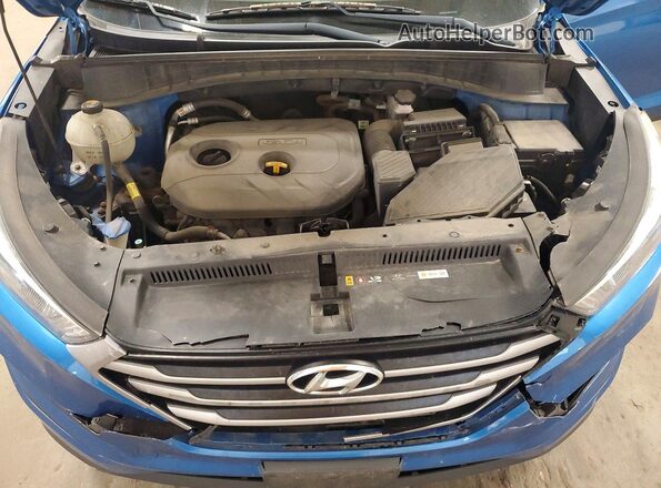 KM8J3CA49JU775188 2018 HYUNDAI TUCSON Blue Շարժիչի բաժամունքի տեսք