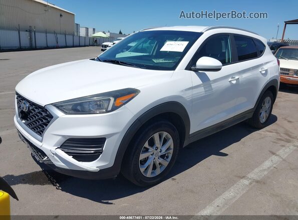 KM8J3CA49KU958883 2019 HYUNDAI TUCSON White Vista tres cuartos delantera izquierda