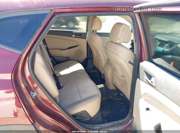 KM8J3CA4XGU186952 2016 HYUNDAI TUCSON Red Widok naklejki z numerem VIN