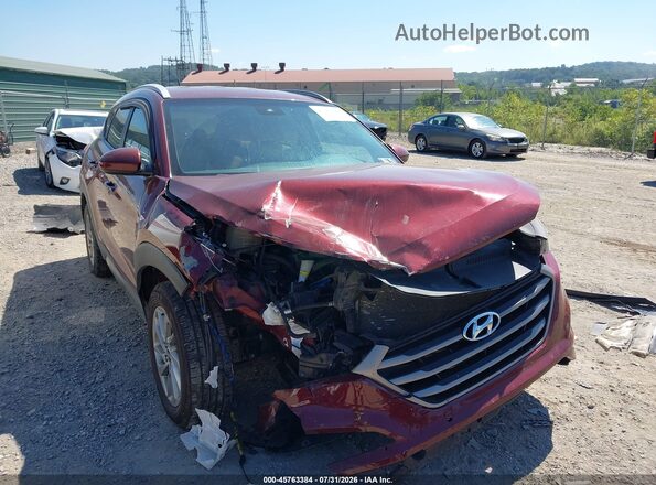 KM8J3CA4XGU186952 2016 HYUNDAI TUCSON Red Widok z przodu
