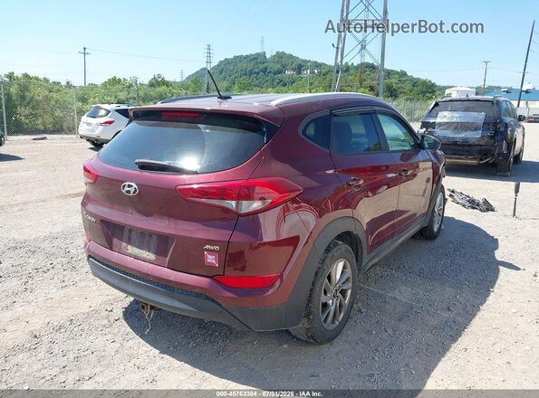 KM8J3CA4XGU186952 2016 HYUNDAI TUCSON Red Tył prawy