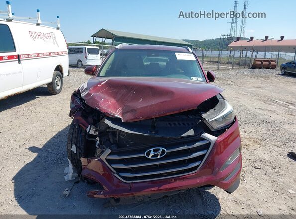 KM8J3CA4XGU186952 2016 HYUNDAI TUCSON Red Widok zestawu wskaźników