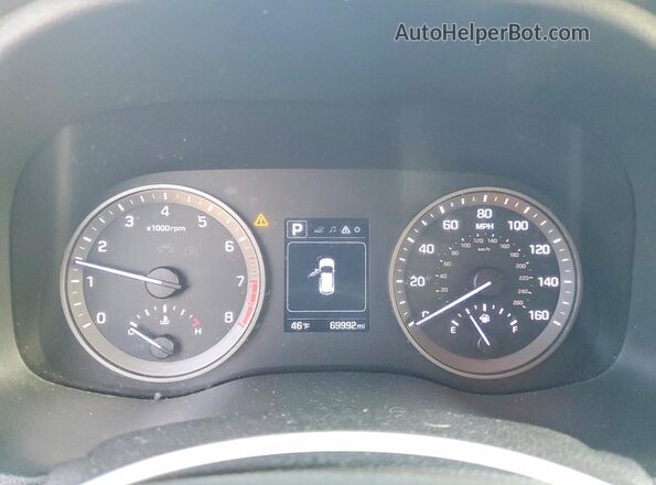 KM8J3CA4XHU313183 2017 HYUNDAI TUCSON Серебряный Вид щитка приборов