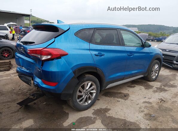 KM8J3CA4XJU739736 2018 HYUNDAI TUCSON Blue Задня права чверть