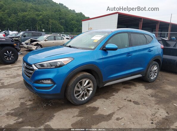 KM8J3CA4XJU739736 2018 HYUNDAI TUCSON Blue Передня ліва чверть