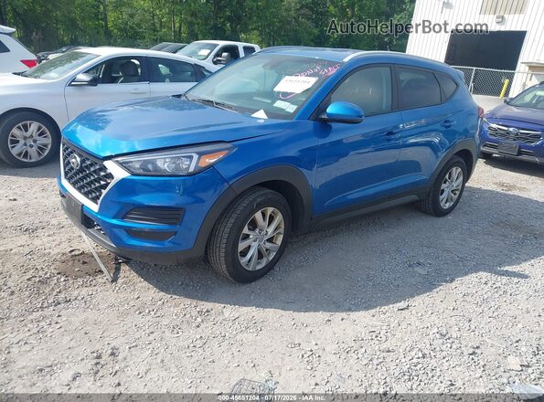 KM8J3CA4XKU077349 2019 HYUNDAI TUCSON Blue Vista tres cuartos delantera izquierda