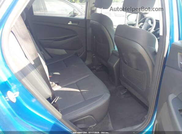 KM8J3CA4XKU077349 2019 HYUNDAI TUCSON Blue Vista de la etiqueta del VIN
