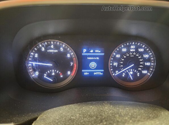 KM8J3CAL0KU901284 2019 HYUNDAI TUCSON Угольный Вид щитка приборов