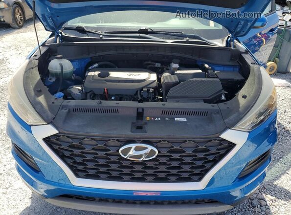 KM8J3CAL1KU993313 2019 HYUNDAI TUCSON Blue Widok komory silnika