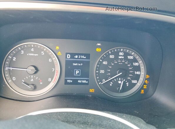 KM8J3CAL1KU993313 2019 HYUNDAI TUCSON Blue Widok zestawu wskaźników