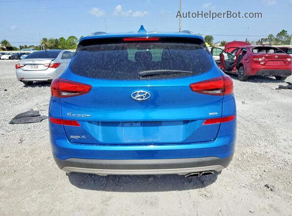 KM8J3CAL1KU993313 2019 HYUNDAI TUCSON Blue Widok z tyłu