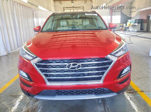 KM8J3CAL1MU356277 2021 HYUNDAI TUCSON Бордовый Вид спереди