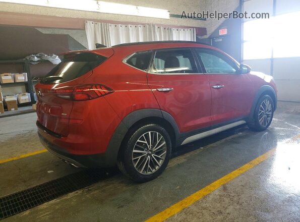 KM8J3CAL1MU356277 2021 HYUNDAI TUCSON Бордовый Задняя правая четверть