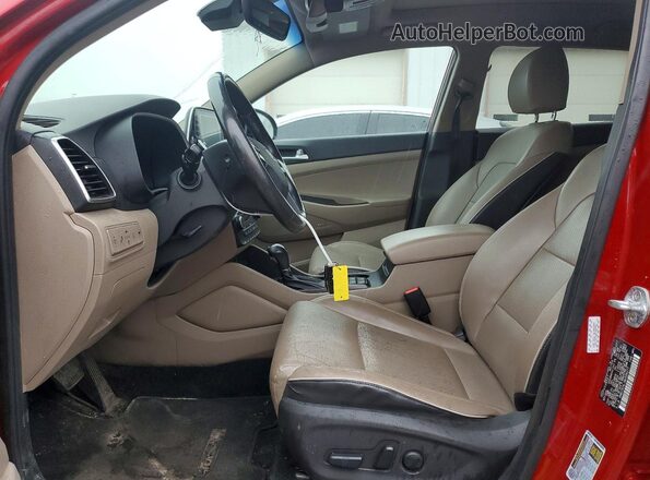 KM8J3CAL1MU356277 2021 HYUNDAI TUCSON Бордовый Вид салона спереди