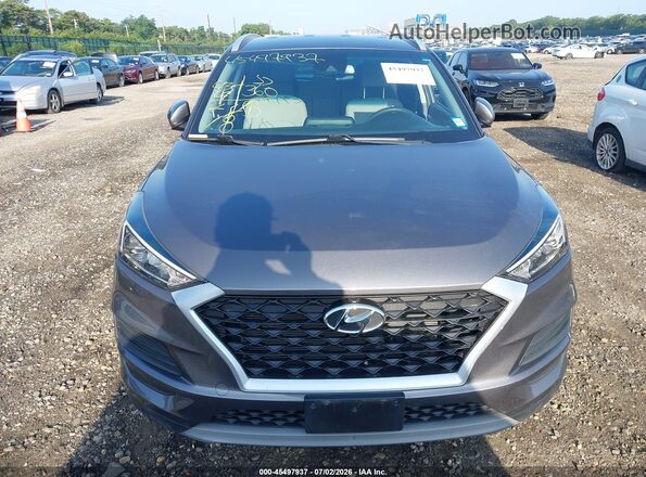 KM8J3CAL1MU371345 2021 HYUNDAI TUCSON Gray Սարքավորումների վահանակի տեսք