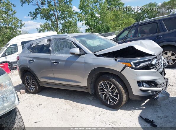 KM8J3CAL1MU375783 2021 HYUNDAI TUCSON Серебряный Вид задней части салона