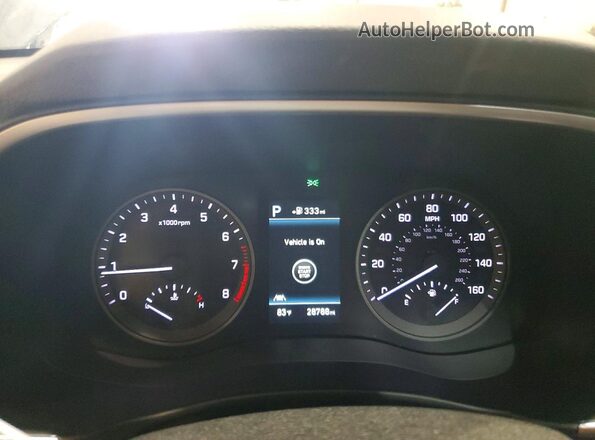 KM8J3CAL2KU048788 2019 HYUNDAI TUCSON Blue Instrument cluster view