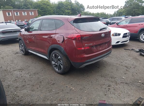 KM8J3CAL2KU890448 2019 HYUNDAI TUCSON Красный Задняя левая четверть