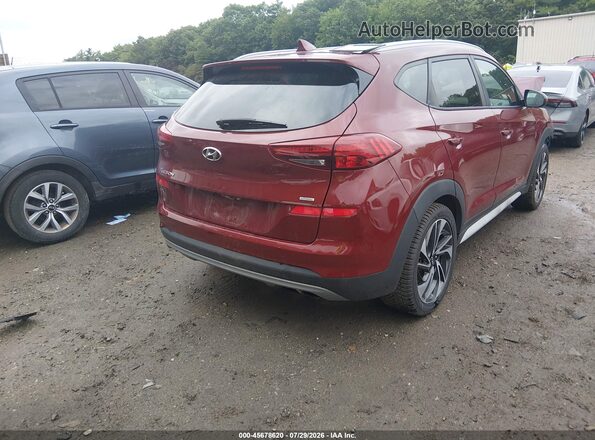 KM8J3CAL2KU890448 2019 HYUNDAI TUCSON Красный Задняя правая четверть