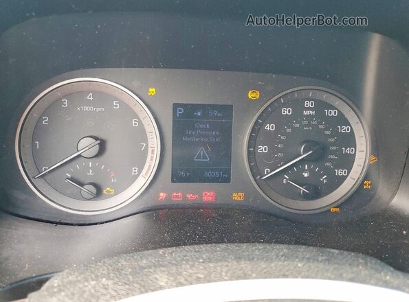 KM8J3CAL2LU244991 2020 HYUNDAI TUCSON Blue ხელსაწყოთა პანელის ხედი