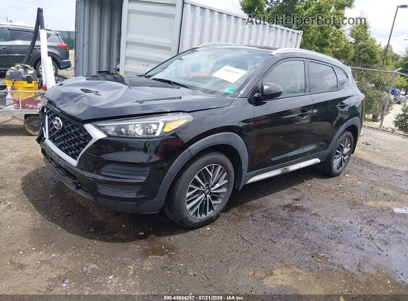 KM8J3CAL2LU255098 2020 HYUNDAI TUCSON Черный Передняя левая четверть