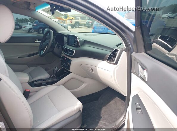 KM8J3CAL3KU040280 2019 HYUNDAI TUCSON Gray წინა სალონის ხედი