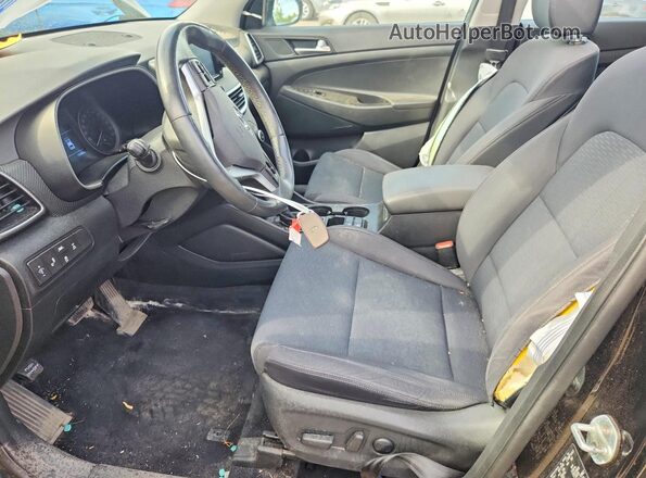 KM8J3CAL3KU075160 2019 HYUNDAI TUCSON Black წინა სალონის ხედი