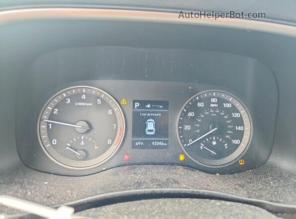 KM8J3CAL3LU213510 2020 HYUNDAI TUCSON Blue Instrument cluster view