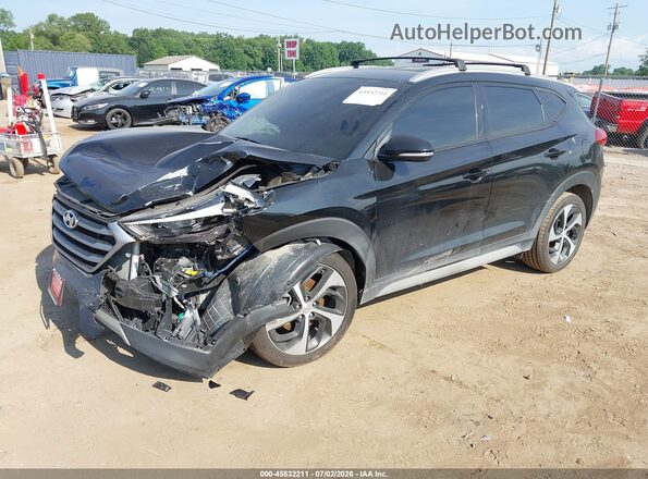 KM8J3CAL4JU694235 2018 HYUNDAI TUCSON Black Front left