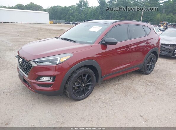 KM8J3CAL4KU019941 2019 HYUNDAI TUCSON Красный Передняя левая четверть