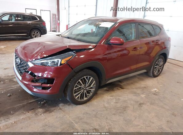 KM8J3CAL4KU022774 2019 HYUNDAI TUCSON Красный Передняя левая четверть