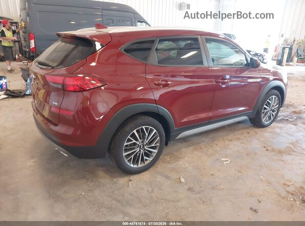 KM8J3CAL4KU022774 2019 HYUNDAI TUCSON Красный Задняя правая четверть