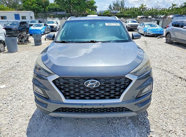 KM8J3CAL4KU884599 2019 HYUNDAI TUCSON Gray Դիմացի տեսք