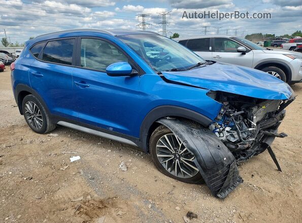KM8J3CAL4KU960483 2019 HYUNDAI TUCSON Blue Передня права чверть