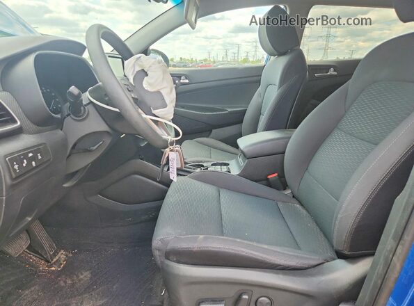 KM8J3CAL4KU960483 2019 HYUNDAI TUCSON Blue Вид салону спереду