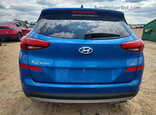 KM8J3CAL4KU960483 2019 HYUNDAI TUCSON Blue Вид ззаду