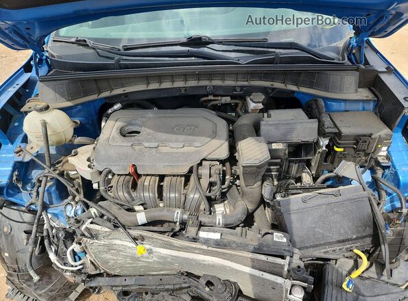 KM8J3CAL4KU960483 2019 HYUNDAI TUCSON Blue Вид задньої частини салону