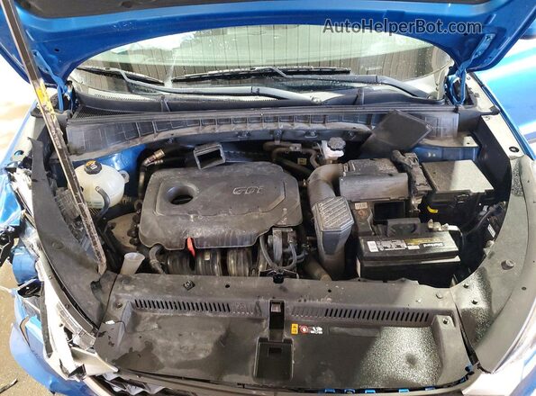 KM8J3CAL4KU993435 2019 HYUNDAI TUCSON Blue Вид підкапотного простору