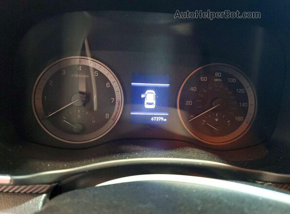 KM8J3CAL4KU993435 2019 HYUNDAI TUCSON Blue Вид щитка приладів