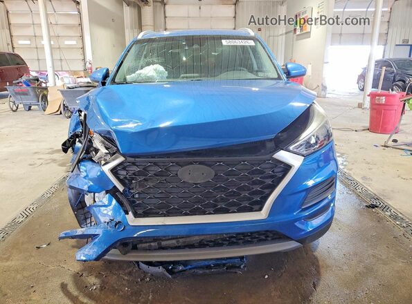 KM8J3CAL4KU993435 2019 HYUNDAI TUCSON Blue Вид спереду