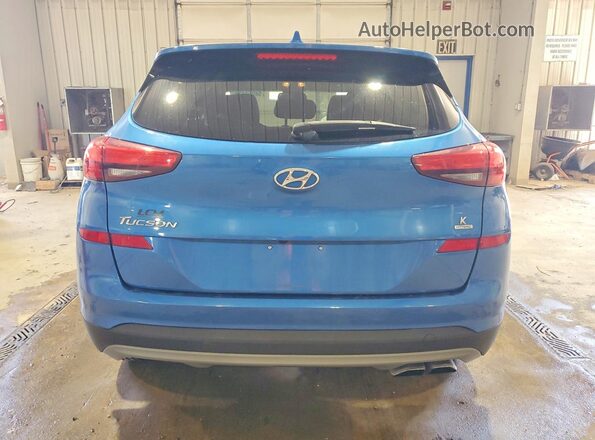 KM8J3CAL4KU993435 2019 HYUNDAI TUCSON Blue Вид ззаду