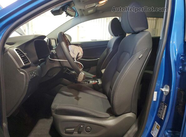 KM8J3CAL4KU993435 2019 HYUNDAI TUCSON Blue Вид салону спереду