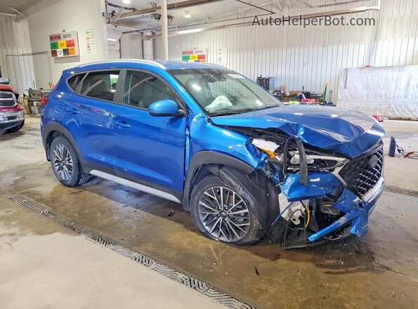KM8J3CAL4KU993435 2019 HYUNDAI TUCSON Blue Передня права чверть