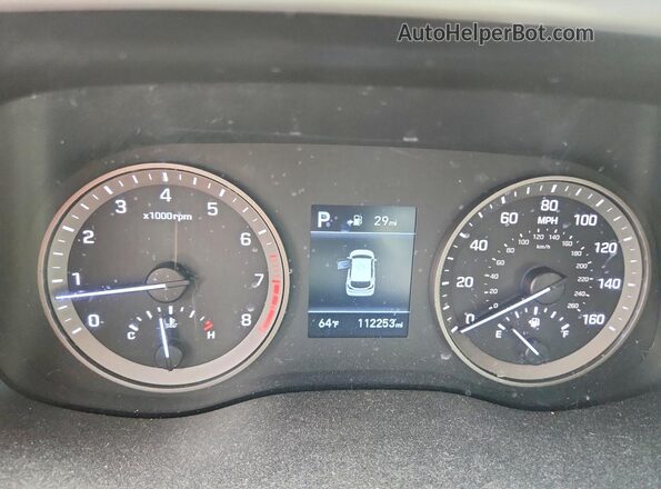 KM8J3CAL4LU176726 2020 HYUNDAI TUCSON White Widok zestawu wskaźników