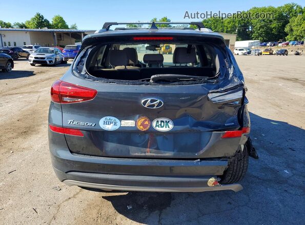 KM8J3CAL4MU355642 2021 HYUNDAI TUCSON Gray უკანა ხედი