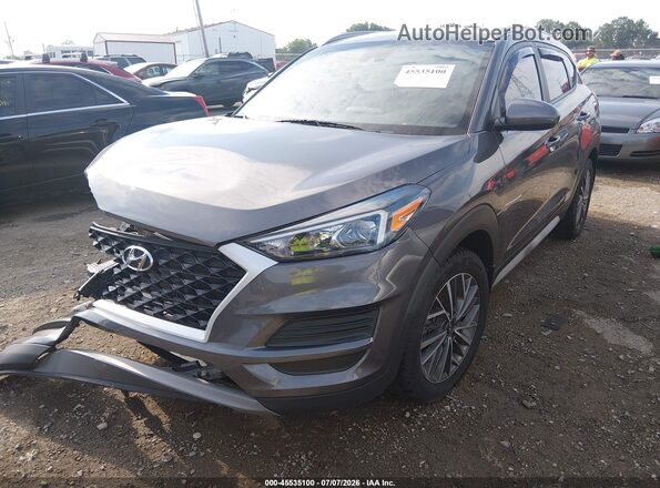 KM8J3CAL4MU356922 2021 HYUNDAI TUCSON Gray Передня ліва чверть
