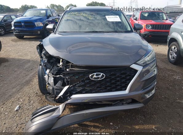 KM8J3CAL4MU356922 2021 HYUNDAI TUCSON Gray Вид задньої частини салону