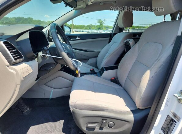 KM8J3CAL5KU029314 2019 HYUNDAI TUCSON White წინა სალონის ხედი