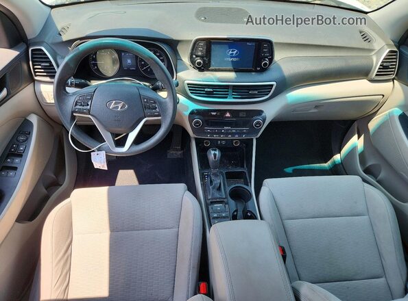 KM8J3CAL5KU029314 2019 HYUNDAI TUCSON White წინა პანელის ხედი